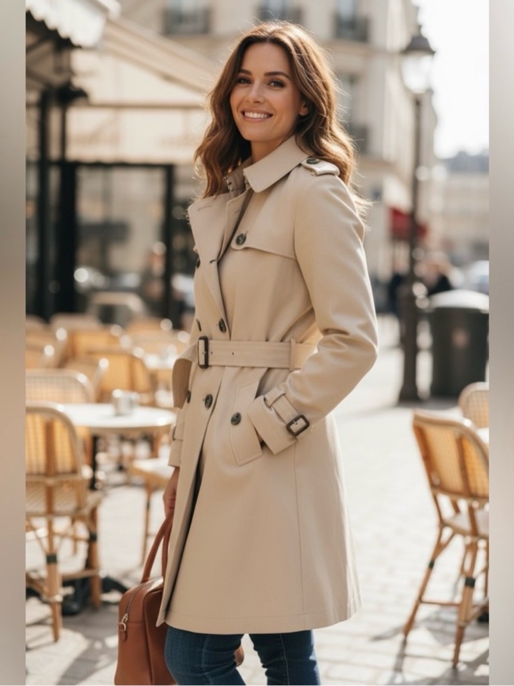 Ralph Lauren Women’s Trench Coat Cotton Blend